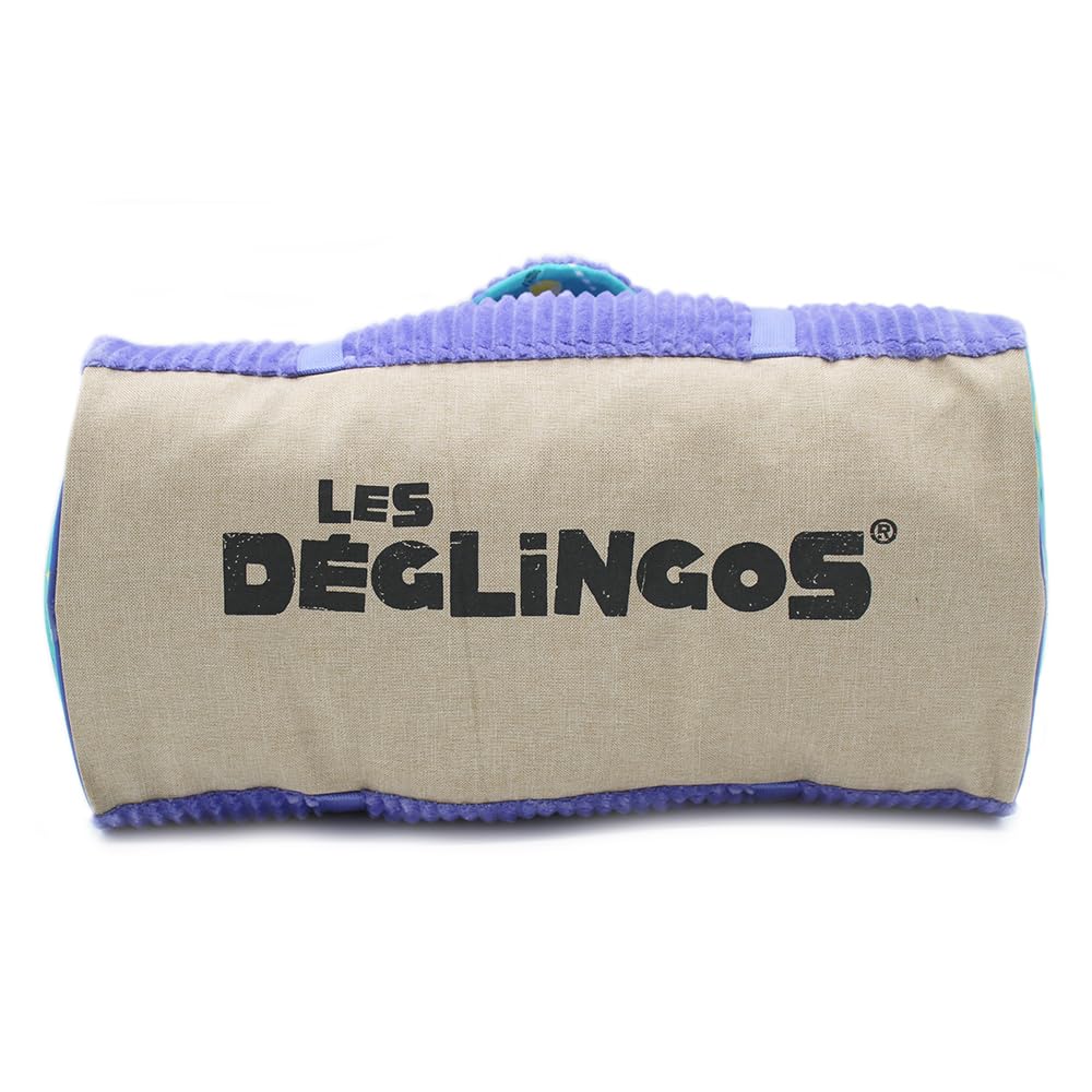 Les Deglingos - Kiprocos The Zebra Weekendowa torba dla dzieci - torba na pieluchy i podróże, niemowlęca dla dzieci, fioletowa, jeden rozmiar, Fioletowy, 48 x 25 x 25 cm, Swobodny