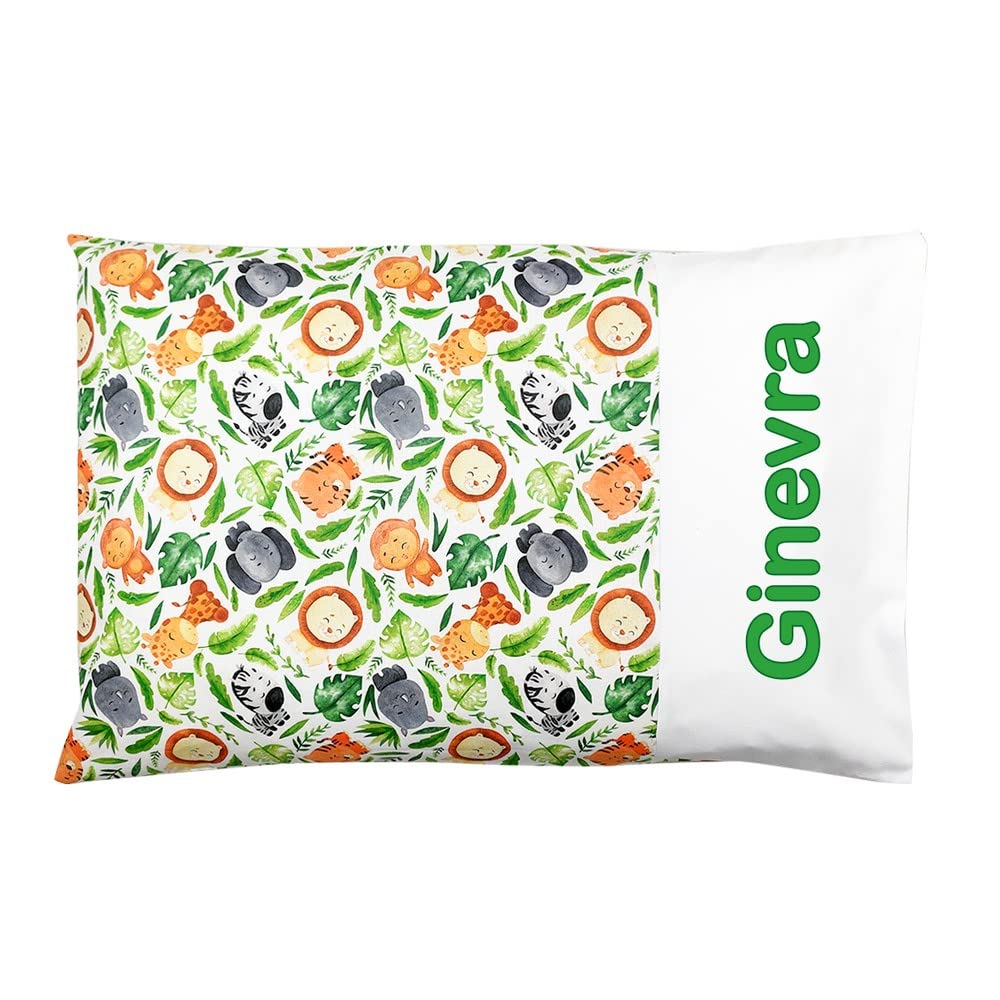 Poduszka personalizowana z imieniem dla dziecka 40x60 cm, wzór Dżungla, idealny prezent