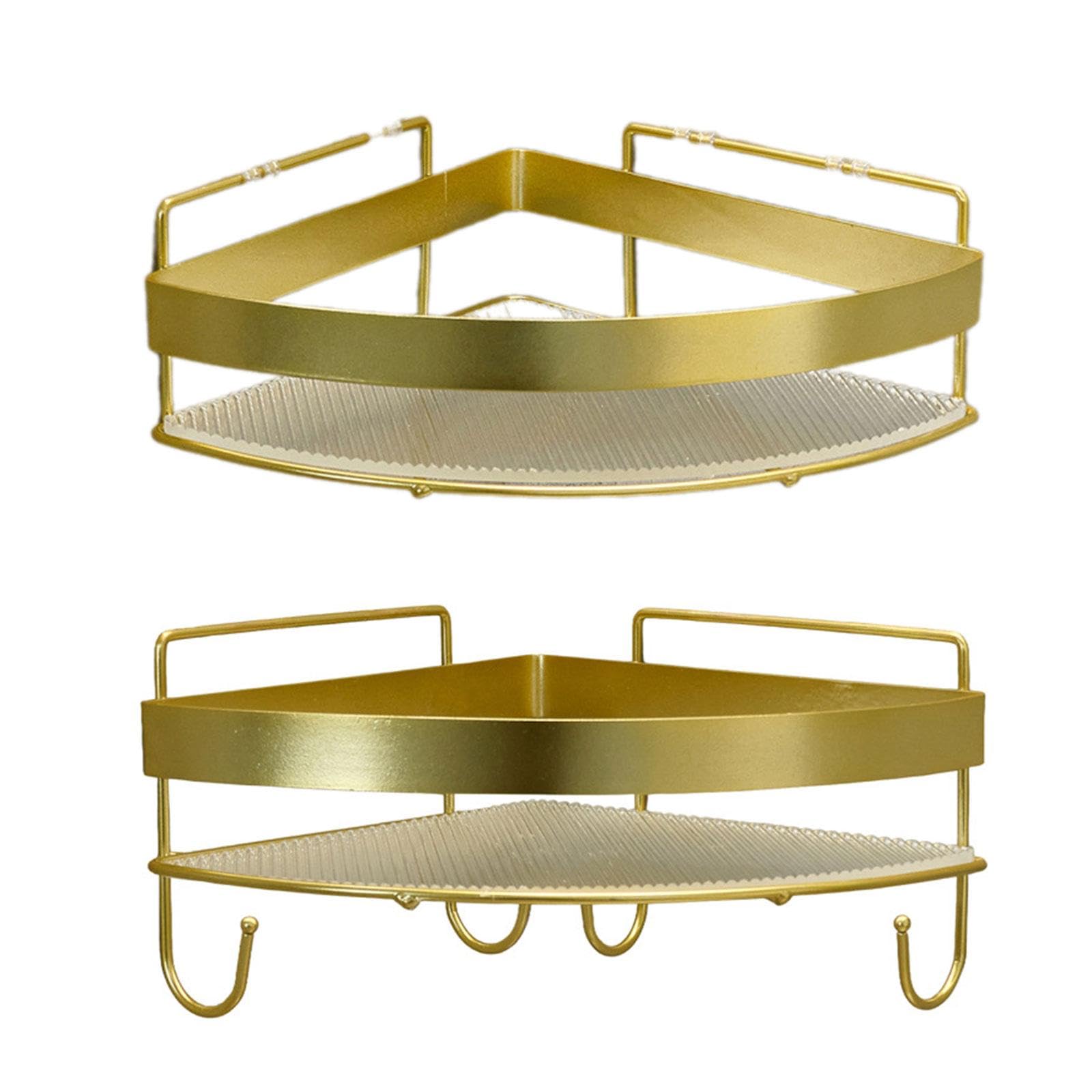 Set di 2 Mensole da Doccia E Organizer da Bagno per Soggiorno E Camera da Letto
