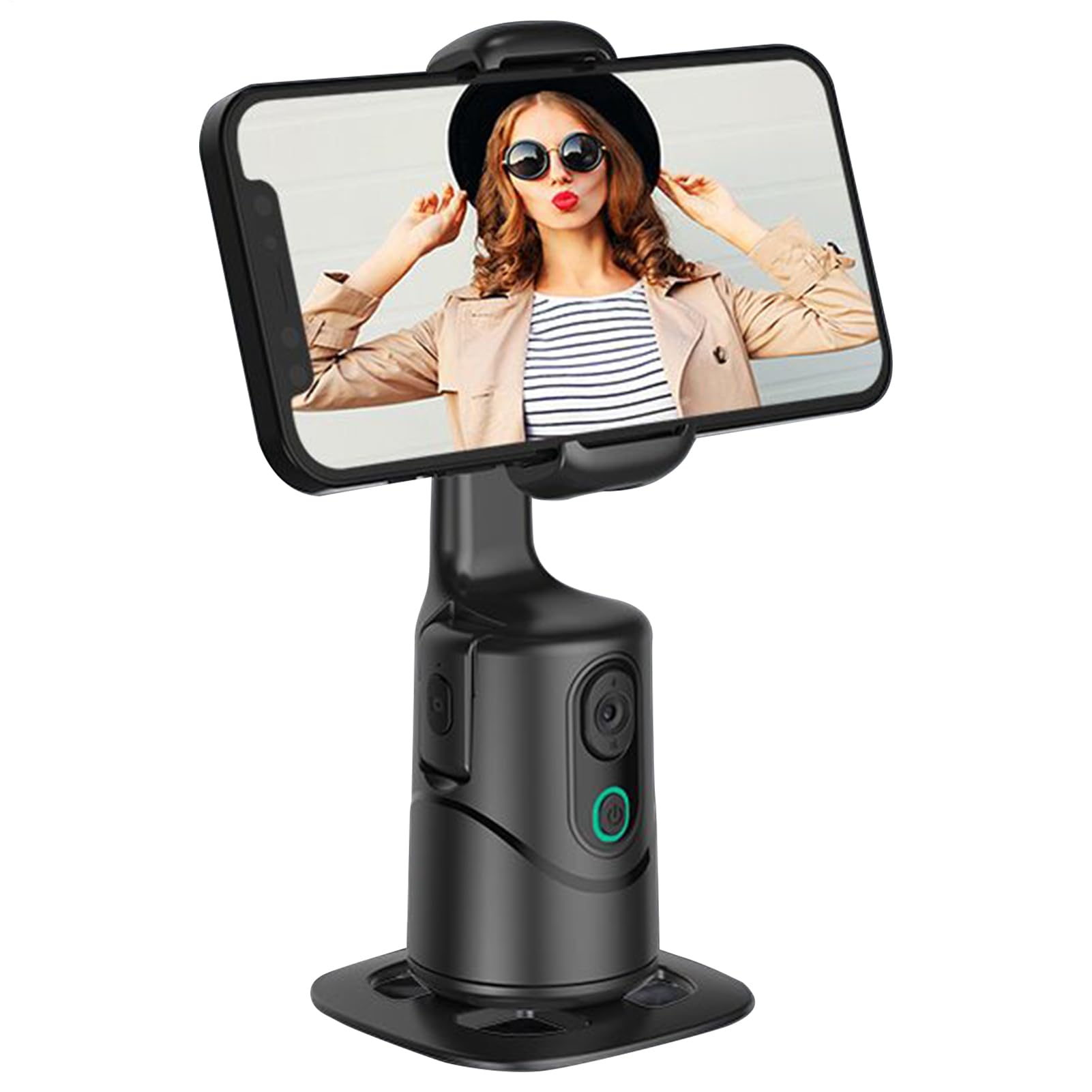 Gimbal Smartphone Videoregistrazione Rotazione 360° E Tracciamento AI A 3 | Gimbal Cellulare Riconoscimento Facciale Lunga Autonomia Per Vlogger, Streamer Live, Viaggi, Eventi Sportivi
