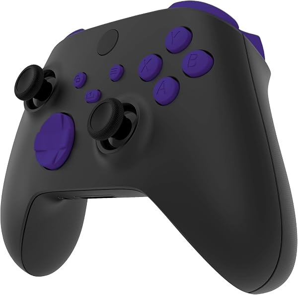 eXtremeRate Buttons Set für Xbox Series X&S Controller, DIY-Ersatz Tasten D-Pad/ABXY/Ansicht/Share/Menü/Trigger Bumpers Knöpfe Kit für Xbox Core Controller Model 1914-Lila - 5