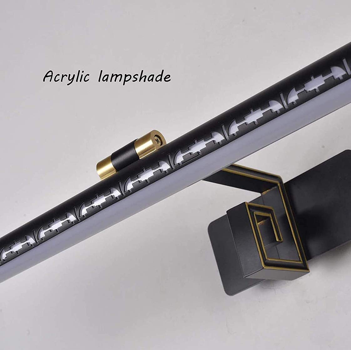 Lumière miroir salle bains, lumière miroir courtoisie LED miroir maquillage avant lumière miroir applique murale éclairage d'armoire non dimmable blanc naturel 4000K