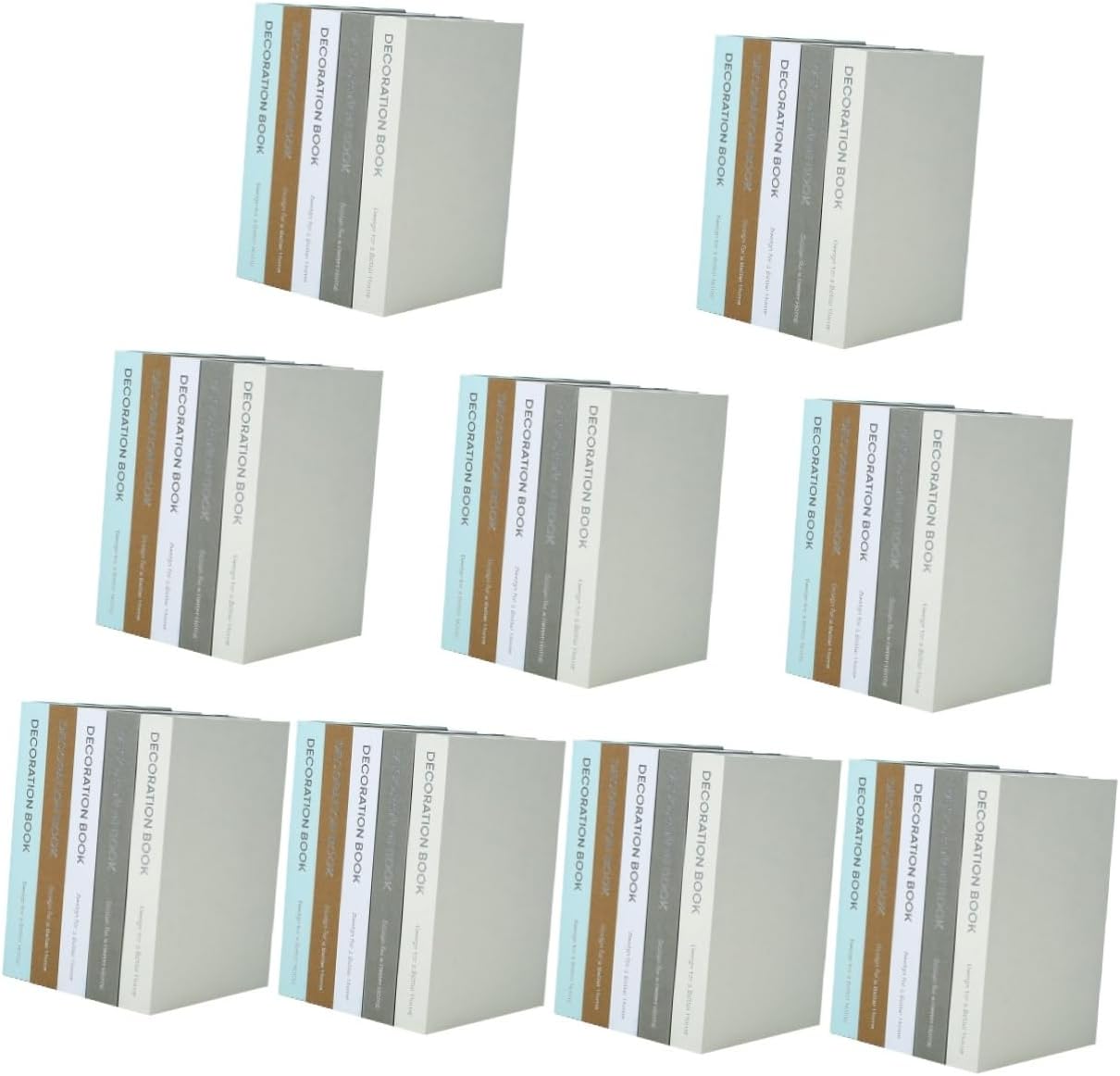 IMIKEYA 9pcs Realistic Book Stack Decor for Entryway Home Office Modern Fake Book Crafts for Tabletop Table Accents