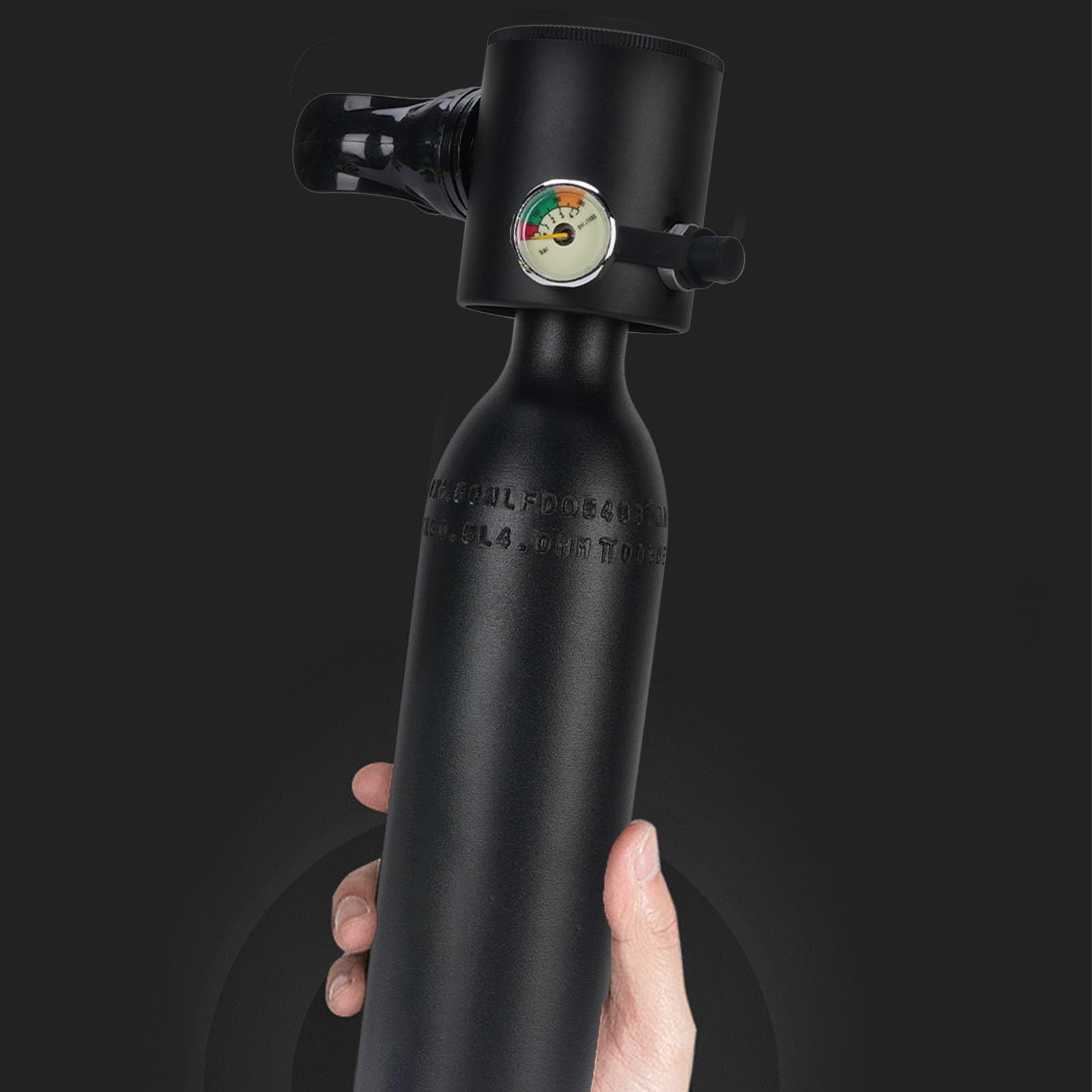 GOWENIC Mini Bombola di Ossigeno 0.5L Attrezzatura Subacquea Portatile per