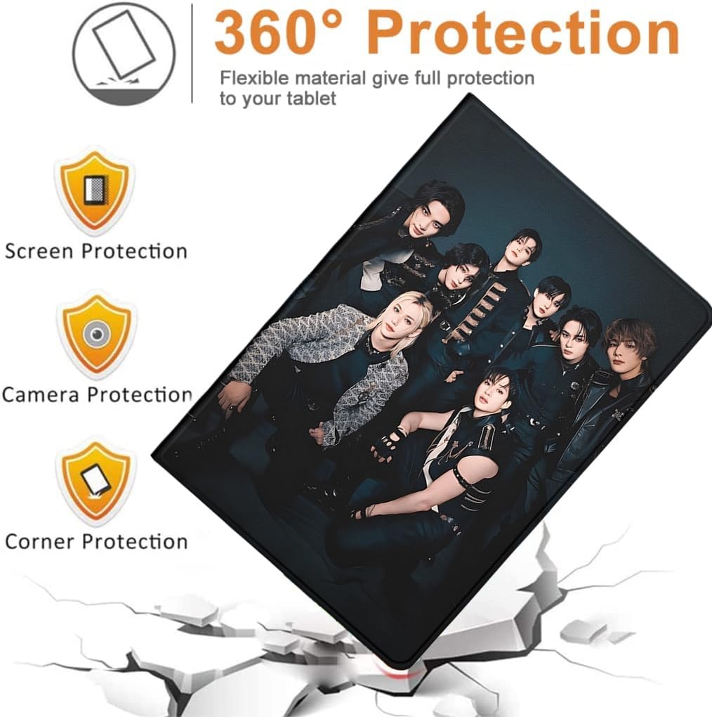 IPad Hülle 10,2" Für 9./8./7. Generation (2021-2019) – SKZOO Stray Kids Design, PU Leder, Stoßfest