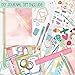 Gifts for Girls Age of 8 9 10 11 12 13 Years Old and Up, DIY Journal Set, Personalized Diary Stuff for Tweens Teens, Decorate Your Planner/Organizer, Journaling Arts Craft Kit. Ideal Toy Age 6-8