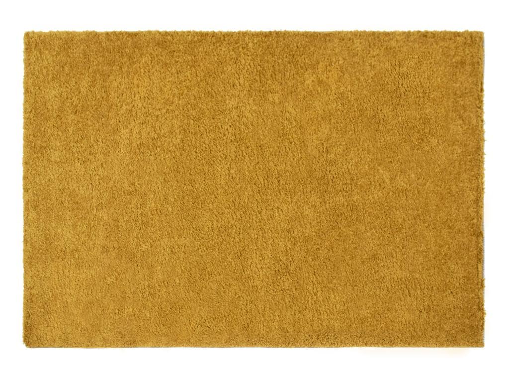 Vente-unique-Alfombra Shaggy de Pelo Largo - 200 x 300 cm - Amarillo Mostaza - MILINIO
