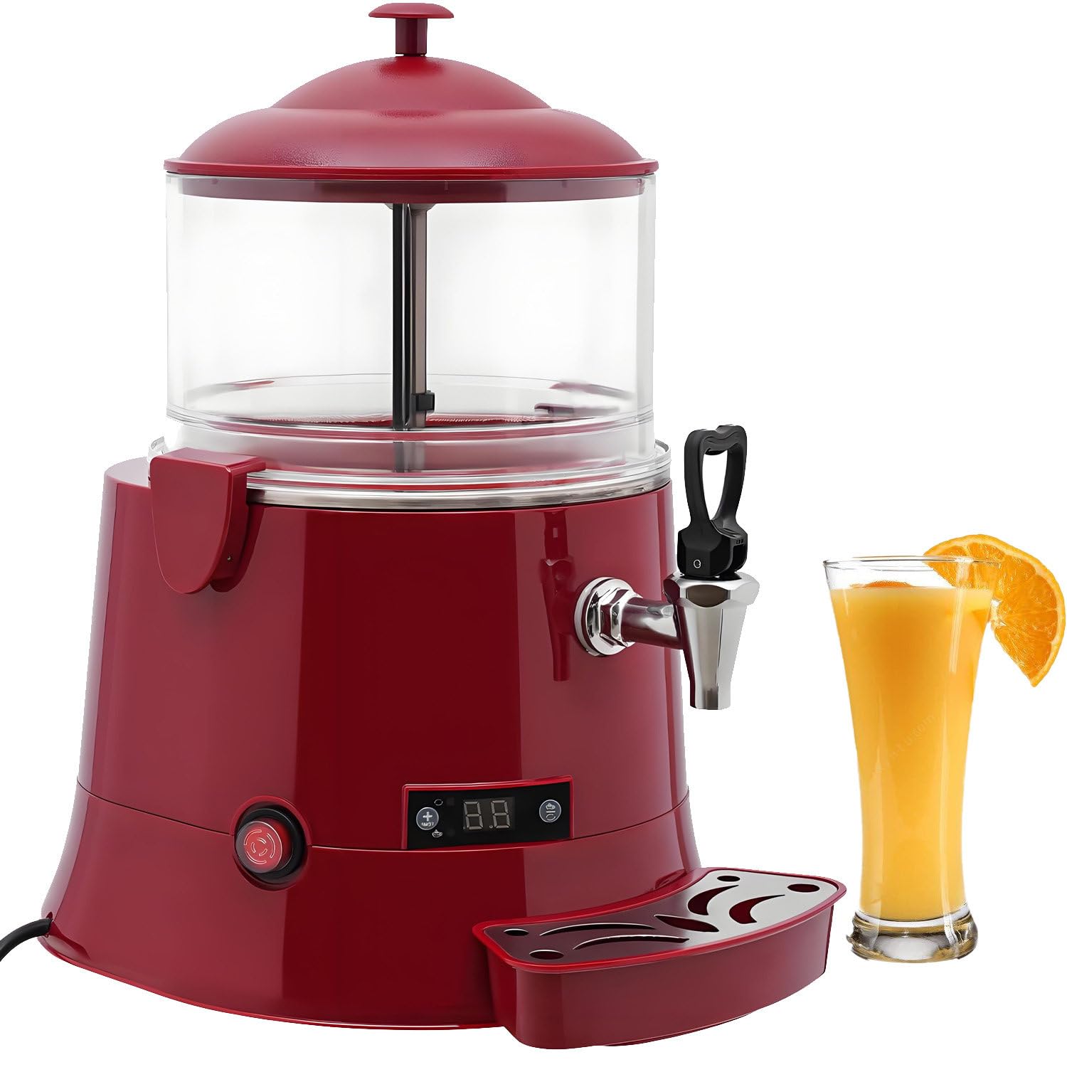 Commercial Hot Beverage Warmer 400W with Precision Temp Control Red-5L