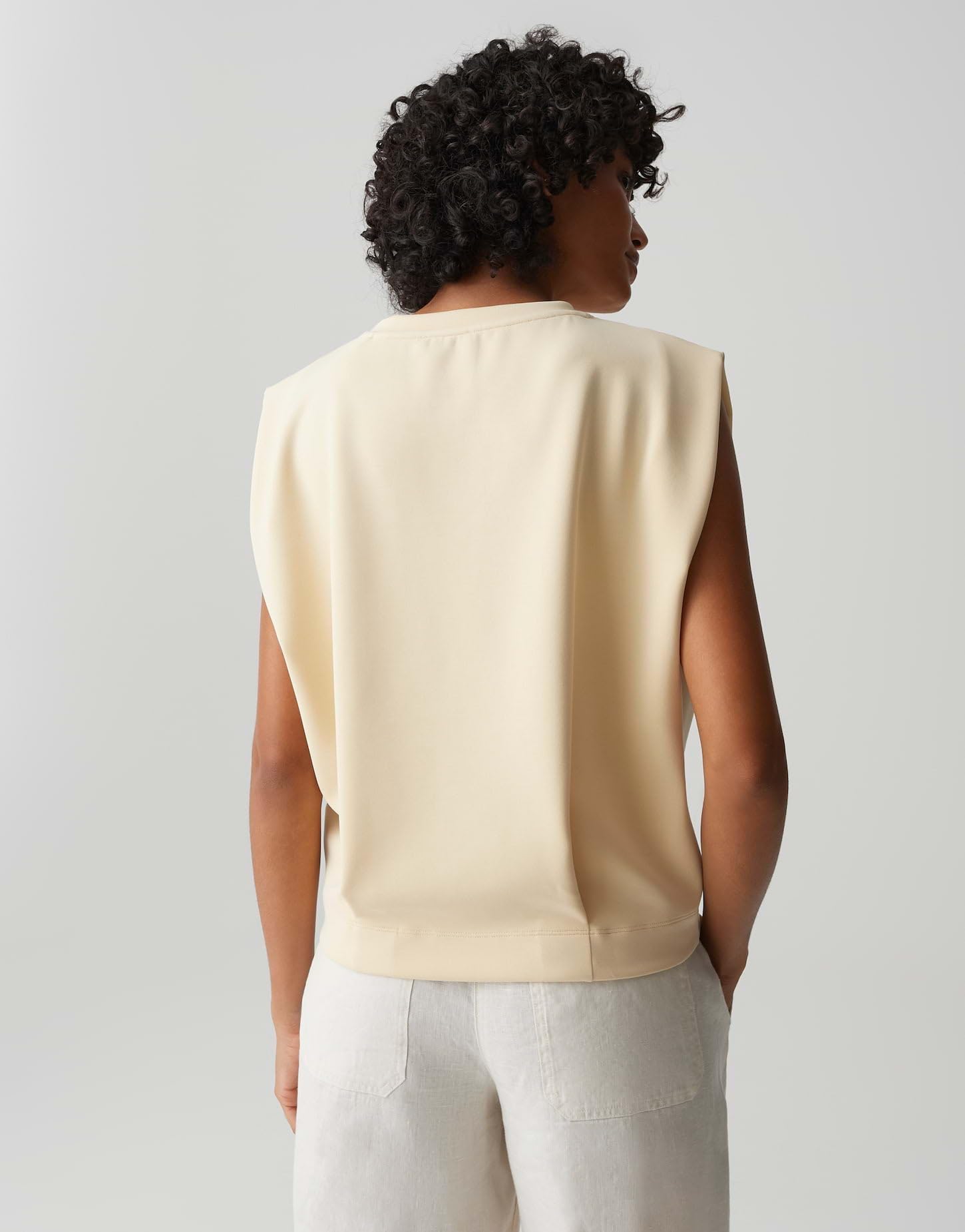 OPUS Damen Sweatshirt | Sweattop mit Faltendetail Regular Fit