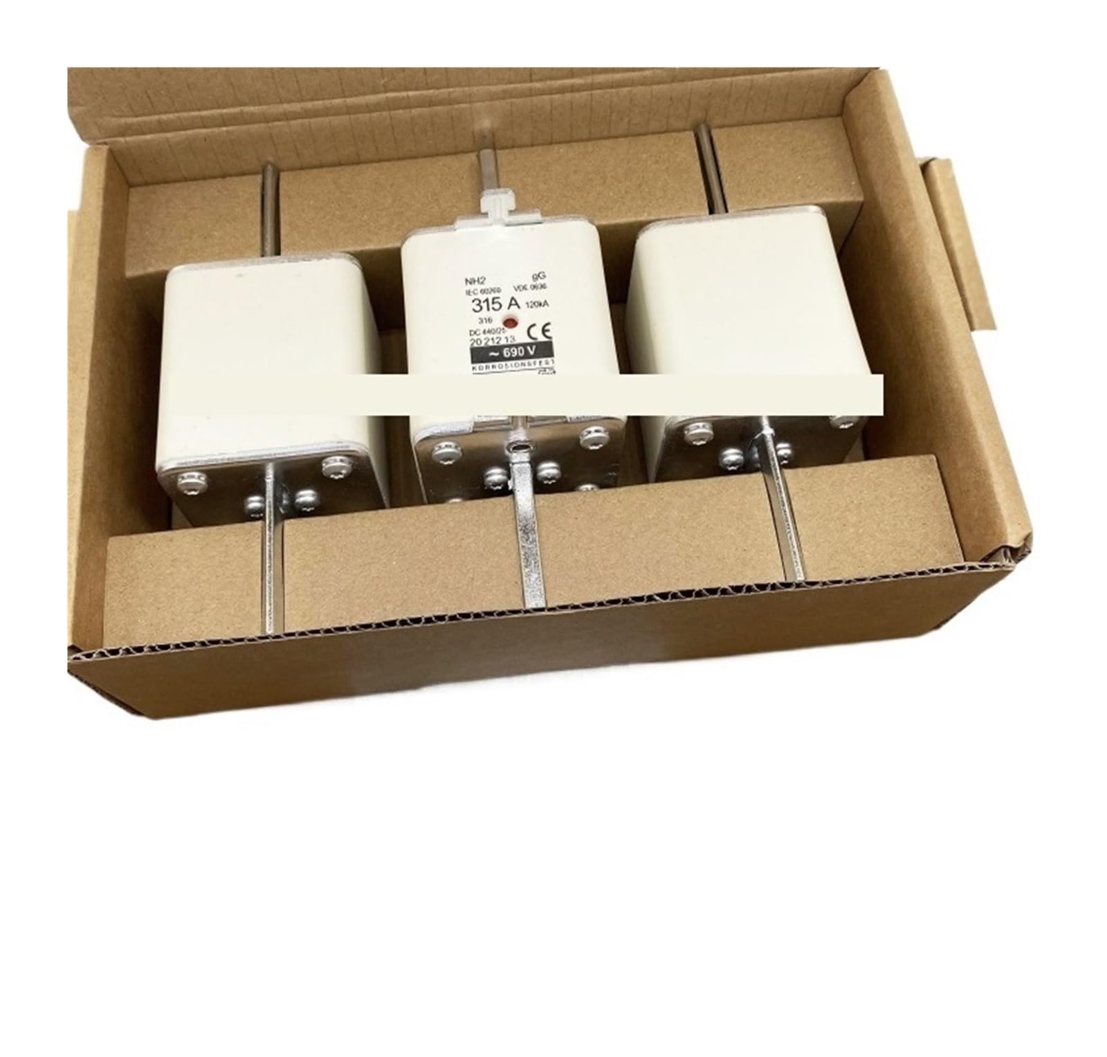 Fusible NH2 315A 500V cartouche de type gG 315NHG2B sectionneur industriel