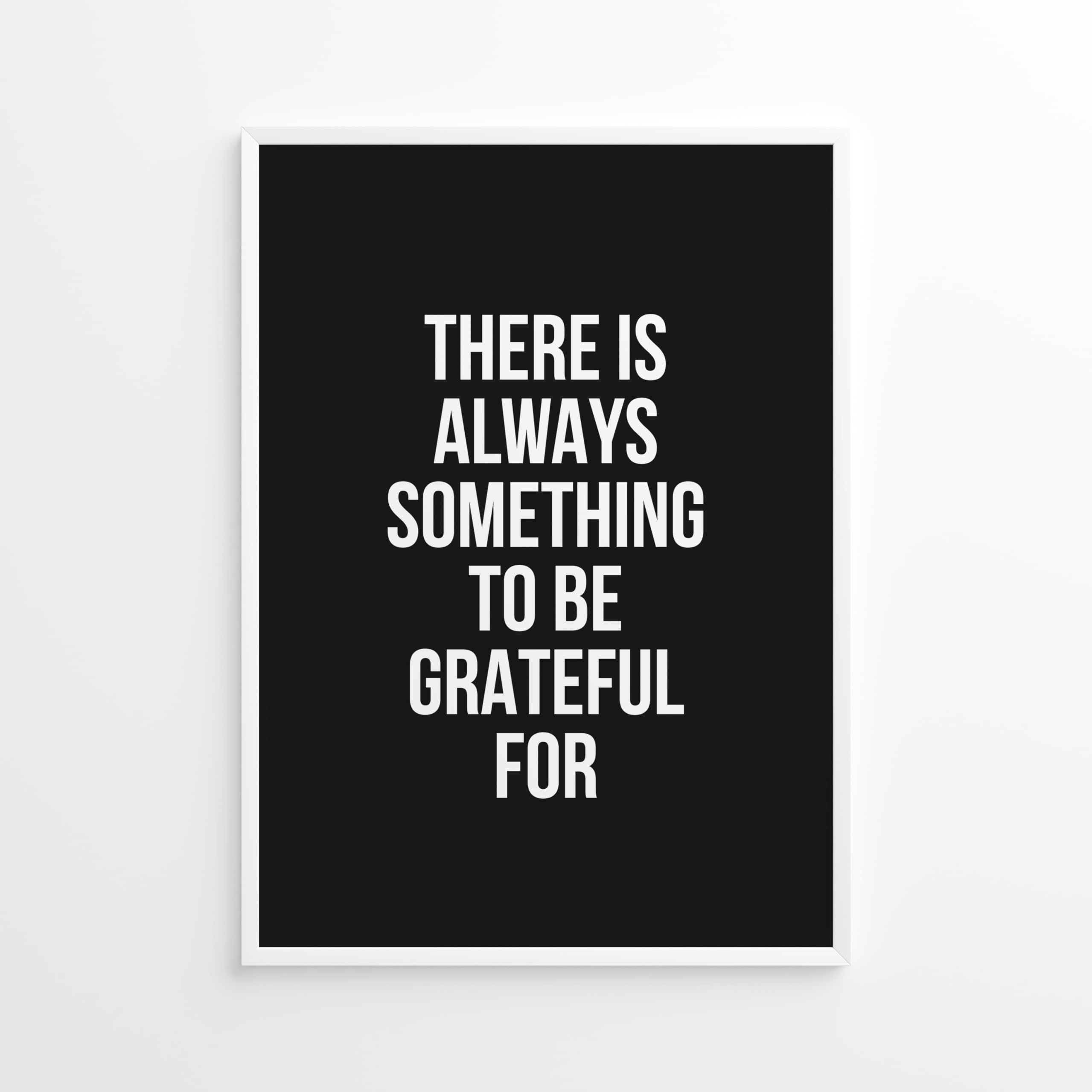 Hermetic Wares Motivational Wall Decor Gratitude Poster Room Decor Aesthetic 12x16 Inspirational Wall Decor for Room Posters - Black & White Wall Art for Men
