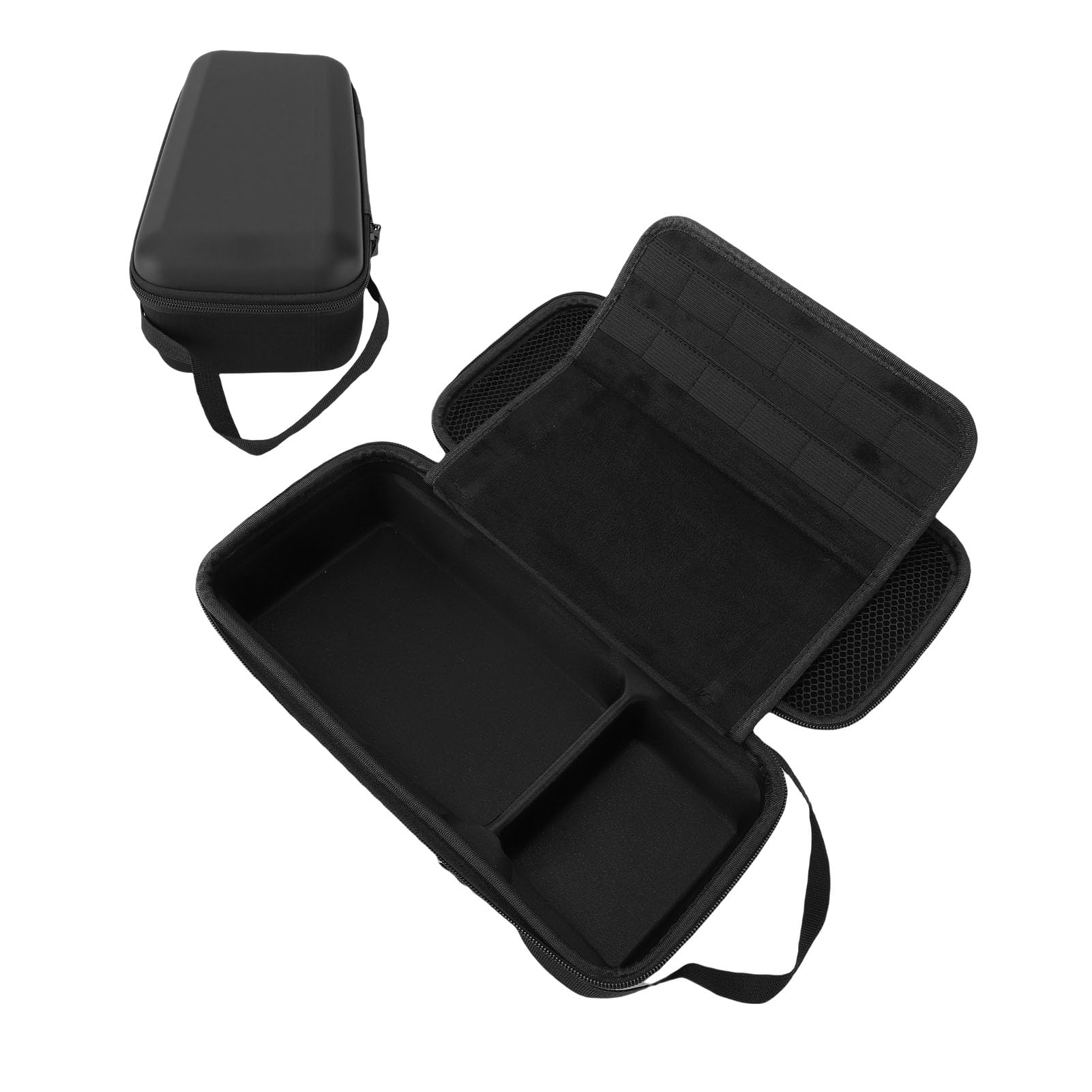 Funda de transporte para interruptor, carcasa rígida protectora de gran capacidad para accesorios de consola con soporte ajustable integrado
