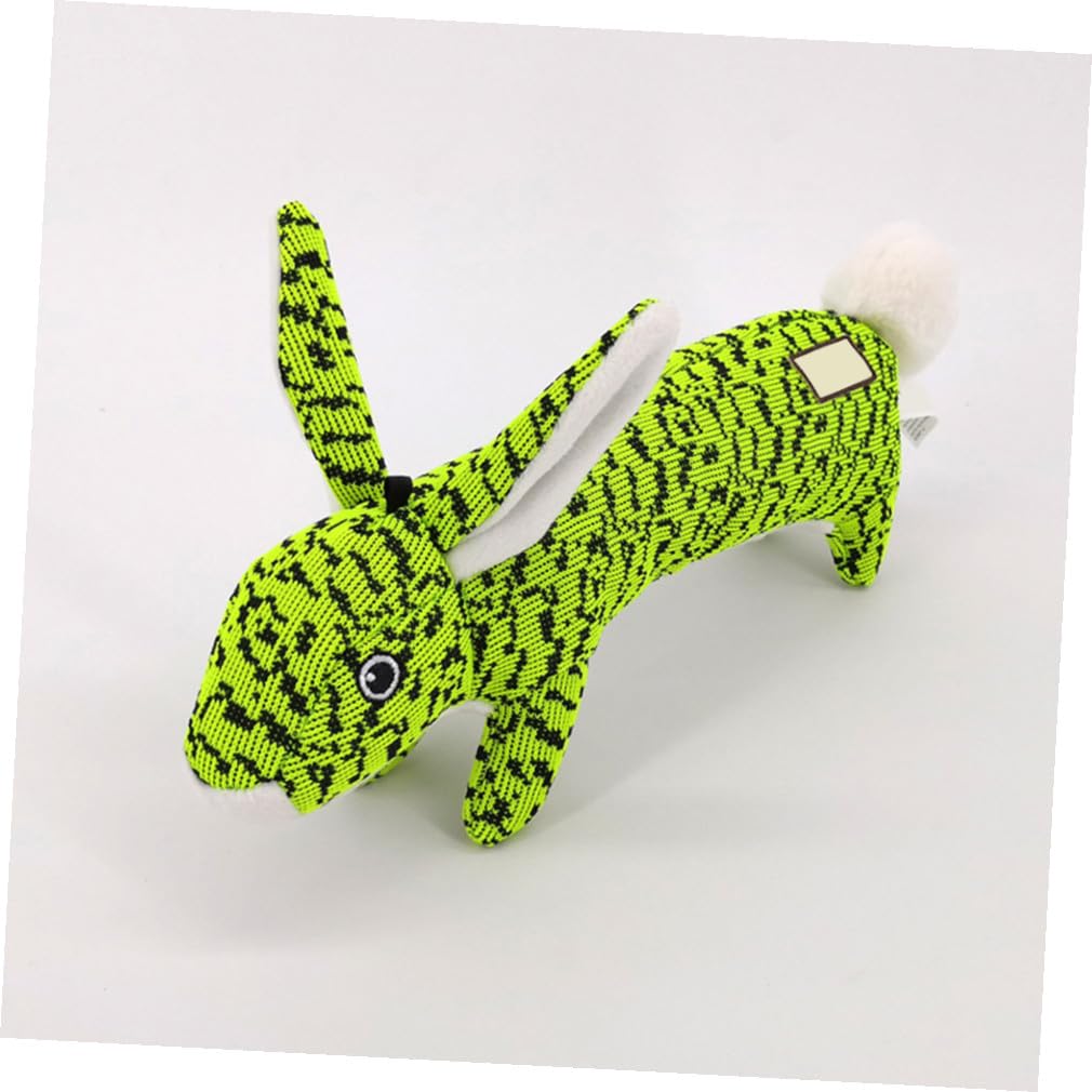 Mipcase 2 Uds Juguete De Peluche Perro Perro Juguete para Masticar Juguete para Mascotas Pet Squeaky Toy Fly Weave Green Sound Toy Pet Sound Toy Perro De Juguete Chirriante