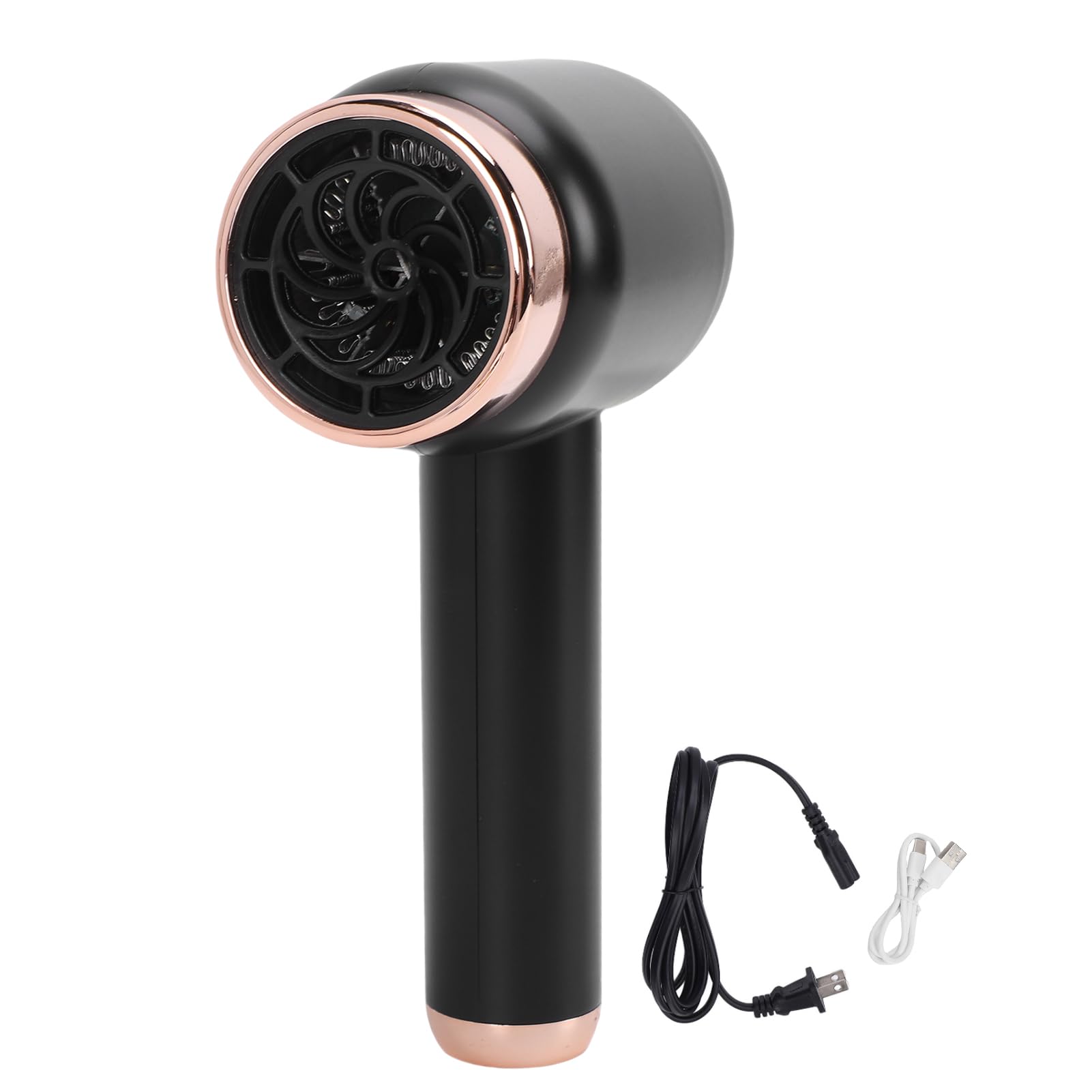 Secador de Pelo Inalámbrico con Tecnología Iónica Negativa de 1000W,Secador Portátil Compacto con Doble Aire Frío/caliente,1500 MAh Recargable por USB para Viajes (Estándar europeo 220V)