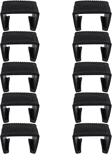 SUQ I OME Paquete de 10 conectores de sujetadores de clip para muebles de mimbre de ratán de patio al aire libre, módulo seccional para sofá, silla,