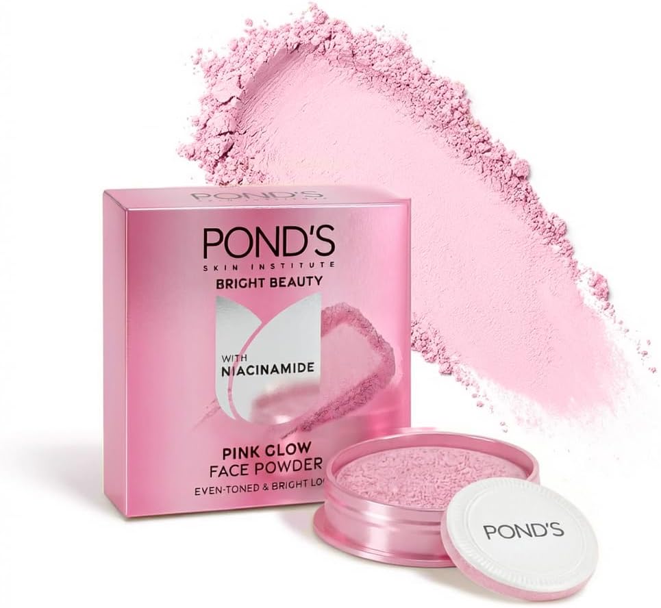 POND's Natural Glow Face Matte Powder For Normal Skin, Pink Glow - 30G