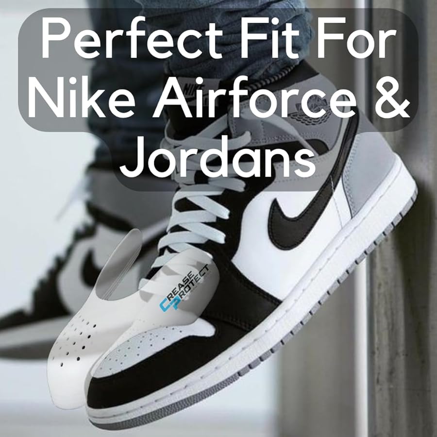 Crease Protect Sneaker Shields Anti-Crease | Protezione Scarpe contro  Pieghe per Nike Air Force 1, Jordans, Air Max | Resistenti e Comode per Uso  Quotidiano | Taglie UK 3-12 ((EU 36-39), (2 Paia)) : Amazon.it: Moda