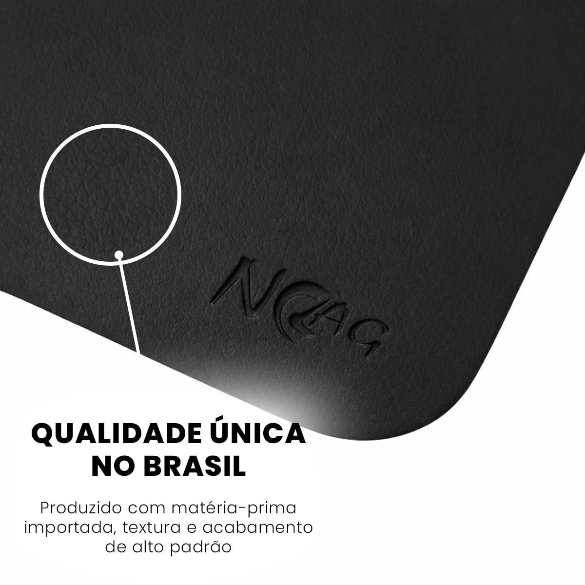 Mousepad Couro NoLag 70x30cm Deskpad Grande Extra Premium 3mm