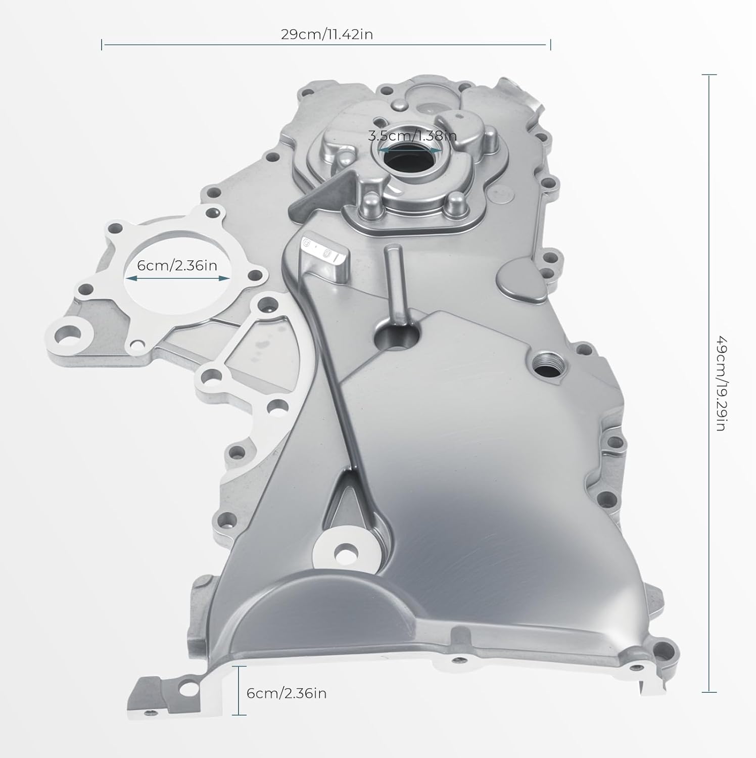 Timing Chain Cover Oil Pump Compatible with Toyota Echo 2000-2005 Yaris 2007-2012 Scion xA xB 2004-2006 1.5L Replace for M539 15100-21040 151000M010 1510021042 OP949 OPT-115 PO15-M100