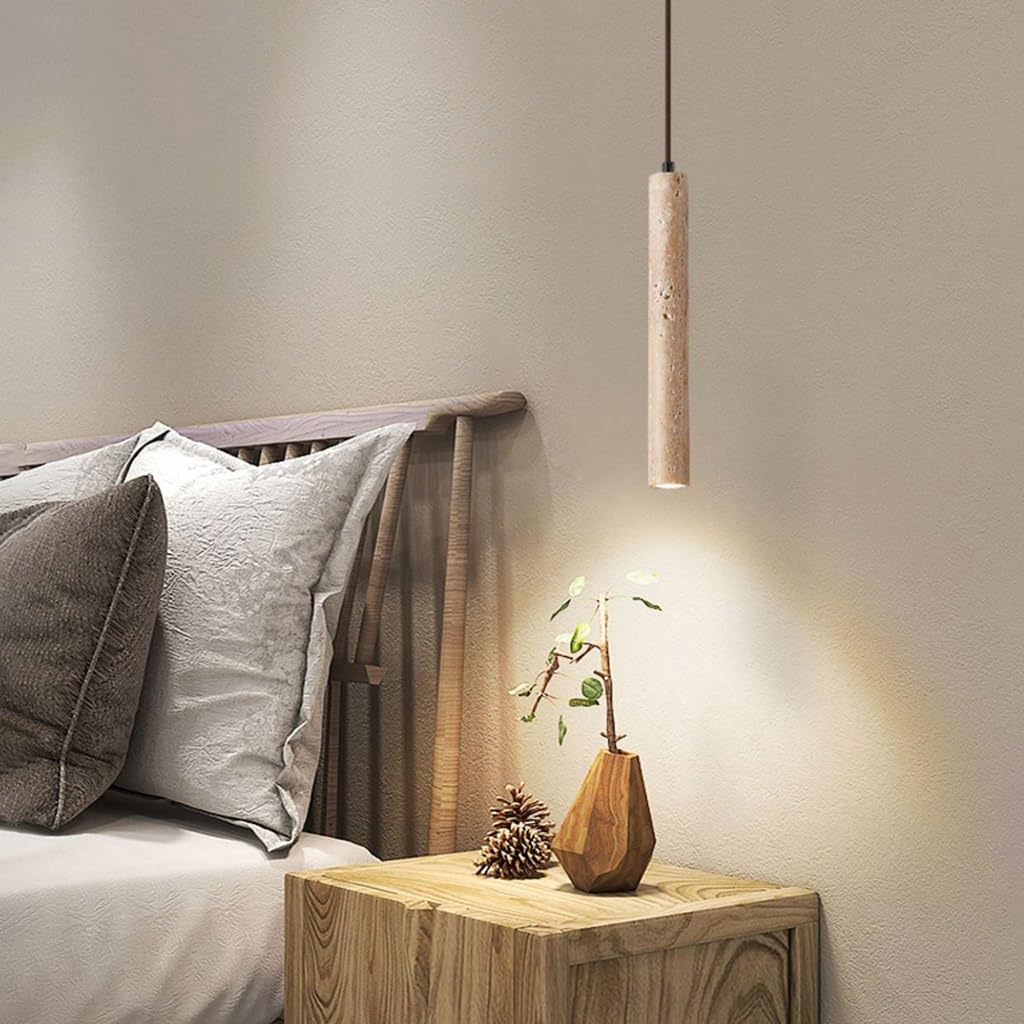 Retro Stil Pendelleuchten Gelbe Stein Pendelleuchten Kronleuchter Im Stil Wabi Sabi Dekorative Beleuchtung Pendellampe Verstellbare Pendelleuchte Für Schlafzimmer Flur Bar(2 Pack)