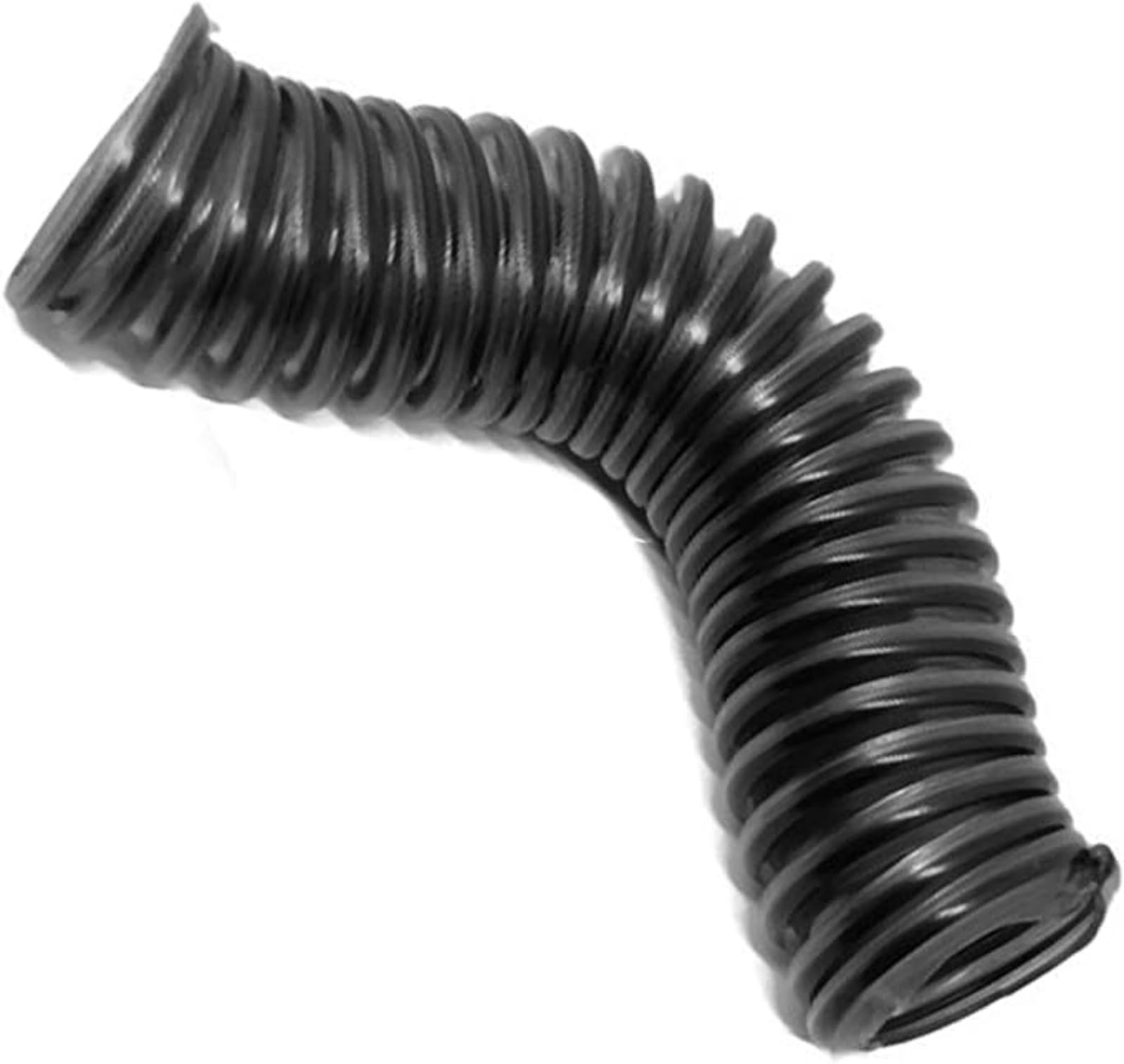 Flexible Transparent Black PU Debris Hose, 150mm ID, 1m Length, 0.63-2mm Thickness, for Industrial Vacuum Extractor(0.93mm)