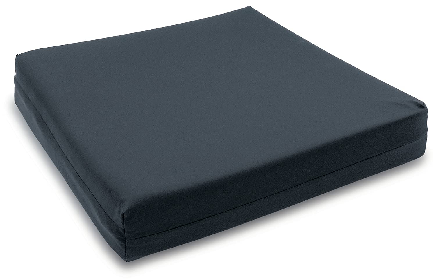 Cojín Antiescaras de Espuma Viscoelástica. Cojín Anatómico Negro con Funda Impermeable y Antiácaros. Cojín Ergonómico Cuadrado para Asiento y Silla de Ruedas. 45x42x7CM