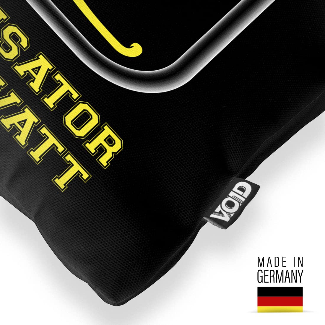 VOID Flux Kompensator Funda De Almohada Cojín Poliéster Impermeable Exterior Indoor Protectores, Color:Negro, Kissen Größe:40 X 40 Cm