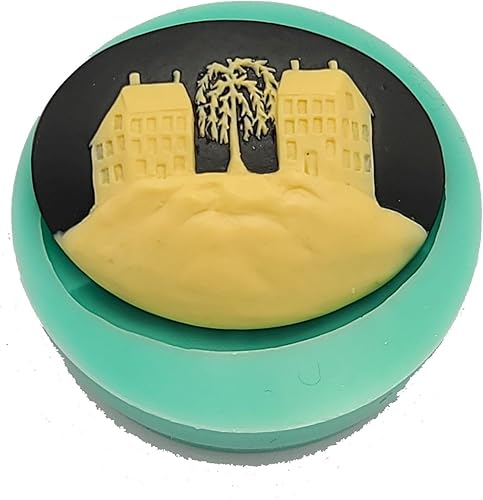 Molde de silicio de marca Dos casas Cameo flexible para manualidades, joyería, resina, álbumes de recortes, arcilla polimérica