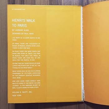 Amazon.co.jp: レア 洋書 Henri's Walk to Paris オリジ 絵本