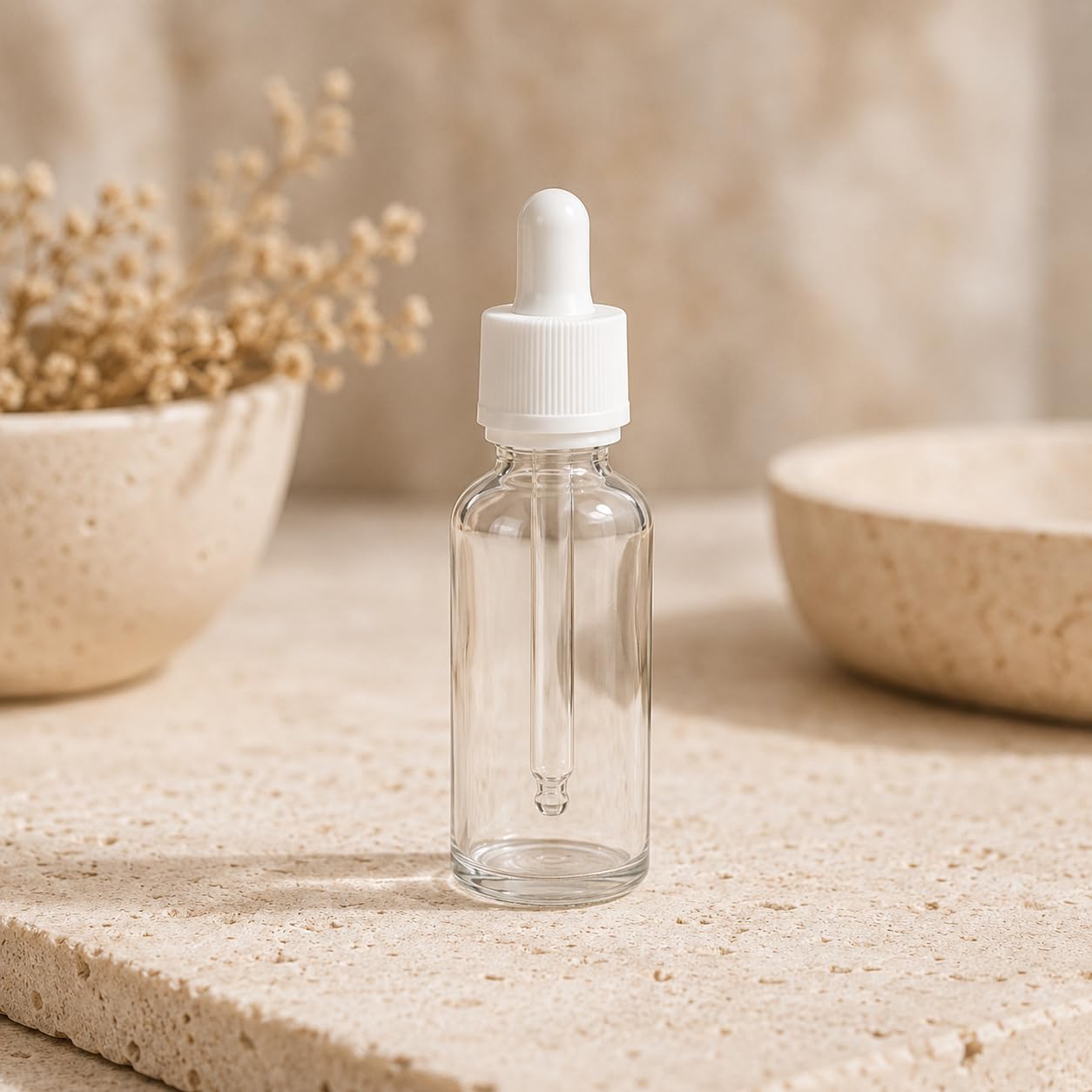 Pipettenflaschen 30 ml aus Klarglas, 24 Stück mit Pipette