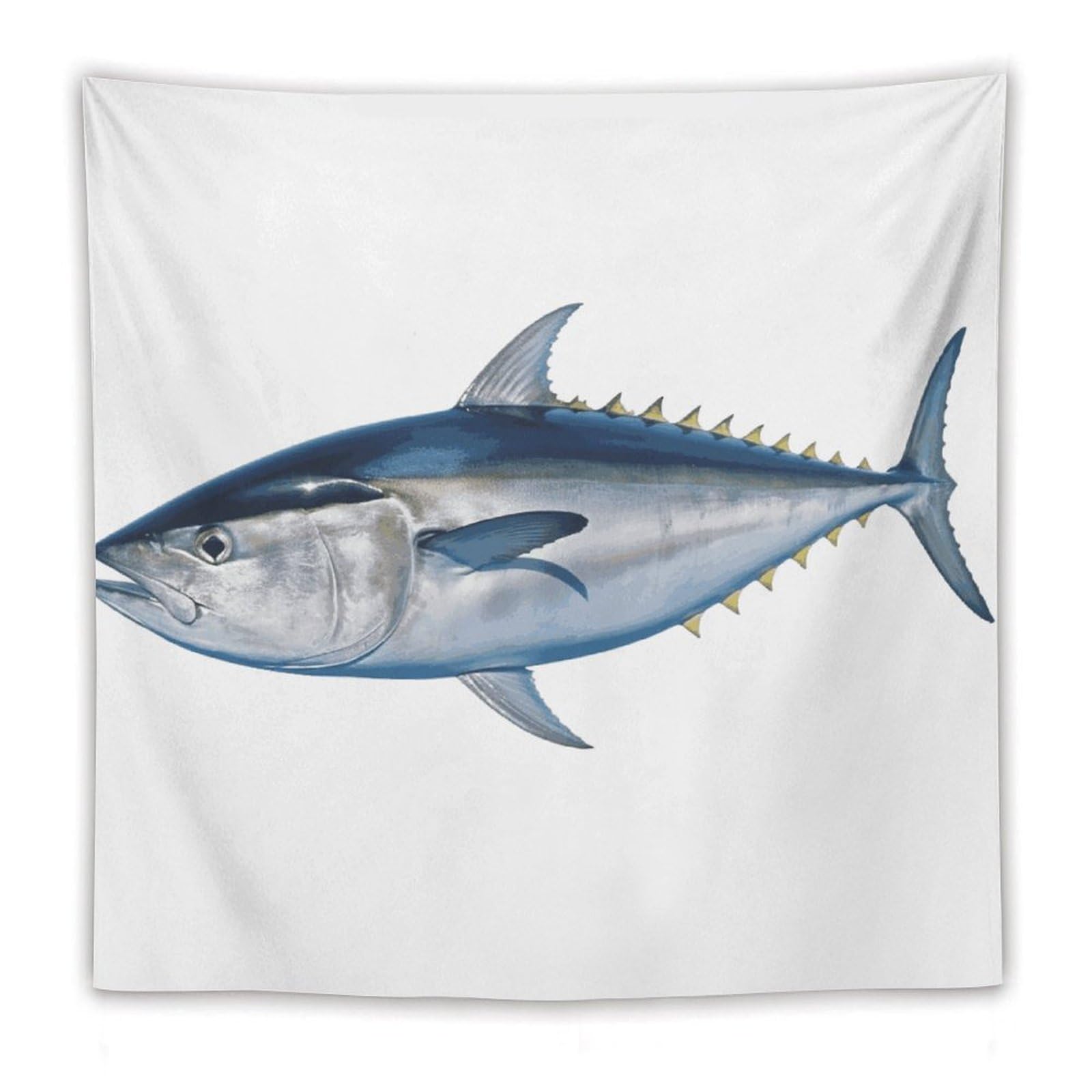 LDGSUPH Tuna Thunnus Tapestry Wall Hanging Decor Anti-fading Aesthetic Wall Tapestries Fashion Wall Blanket Decor Modern Wall Art Tapestry for Bedroom Home Decor 60"x60"