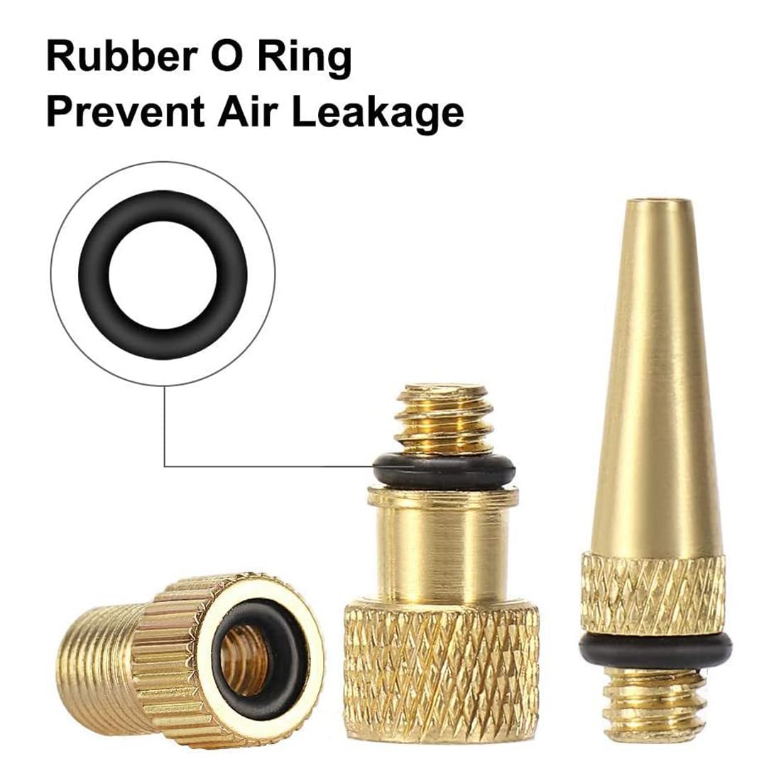 Kit 6 Adaptateurs De Gonflage – Aiguilles Pour Ballons, Valves Vélo (DV/AV/SV), Pour Pompe à Pneus Voiture, Vélo, Ballons, Matelas - 5