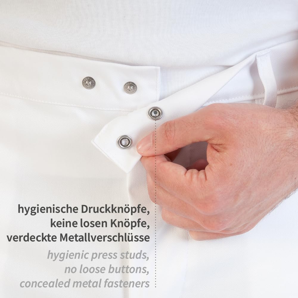 Franz Mensch 1 Stück HACCP Hosen | Polycotton, weiß, M, Hygienehose, Pflegerhose,Gesundheitshose