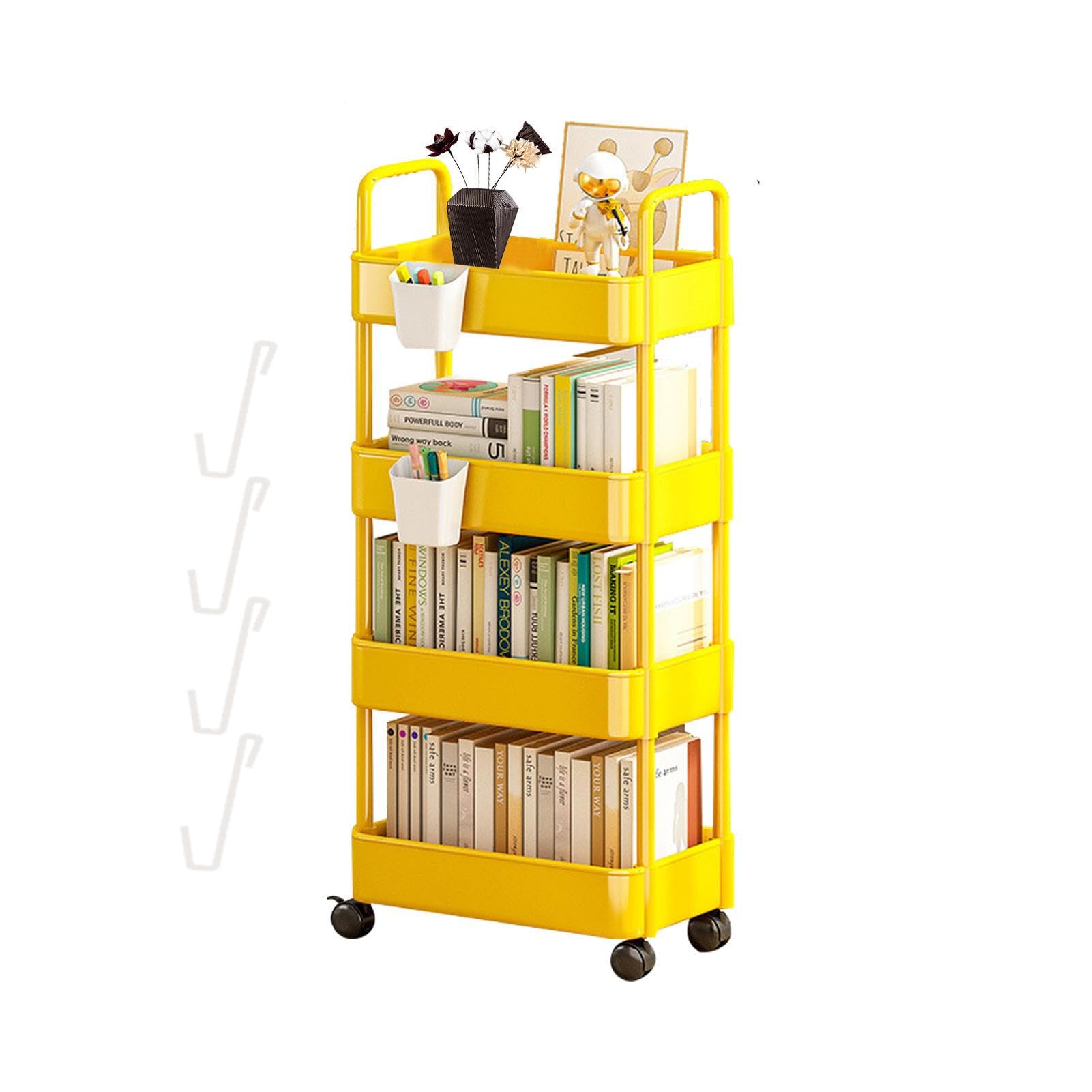 本棚・本収納 HUMAN MADE ACRYLIC FILE BOX SMALL Yellow Amazon.co.jp: 可動式本棚 本棚 書類棚 3/4層 本棚 スリム 教科書 収納