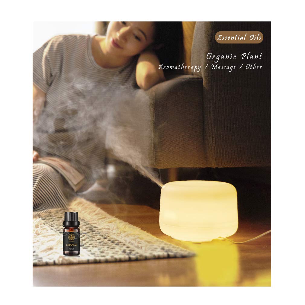 Aromatherapie Weihrauch ätherisches Öl Set für Diffusor, 100% reine schwarze Pfeffer ätherisches Öl Kit fü Hause,9x10ml Orange ätherische Öle Set-Zeder,Grapefruit,Patchouli Öle...