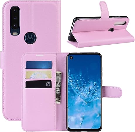 Capa Capinha Carteira 360 Para Motorola Moto One Action Tela De  6.3Polegadas Case Couro Flip Wallet - Danet (Rosa) | Amazon.com.br