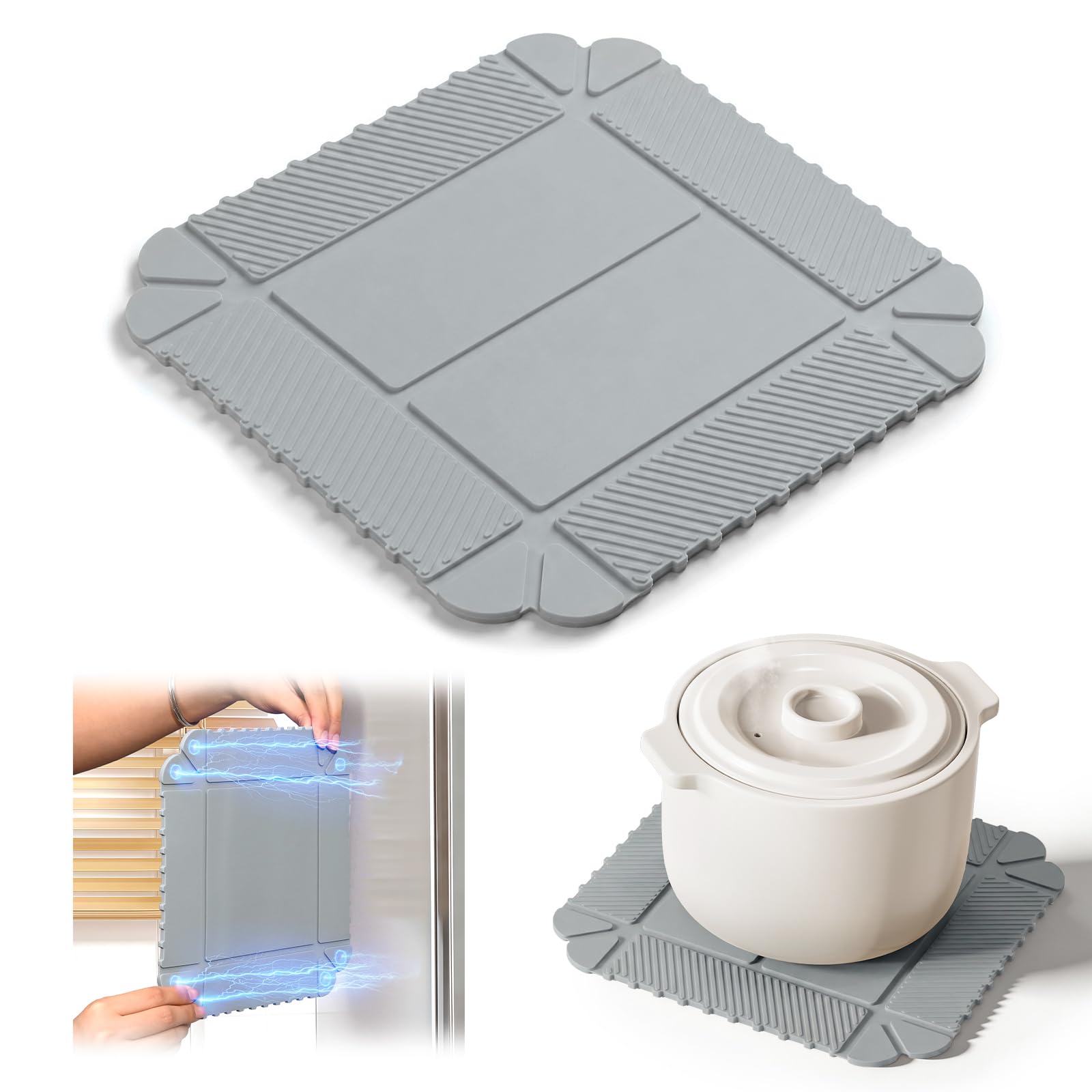 nediea Silicone Trivets for Kitchen Worktops, Heat Resistant Mat 1 Pack