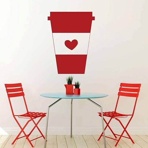 Miniatura 4 de Coffee Cup Decal  Vinyl Home Decoration for Coffee Lovers  Perfect Decor for Laptops and Water Bottles  Small, Medium, Large, X - Large  Black,