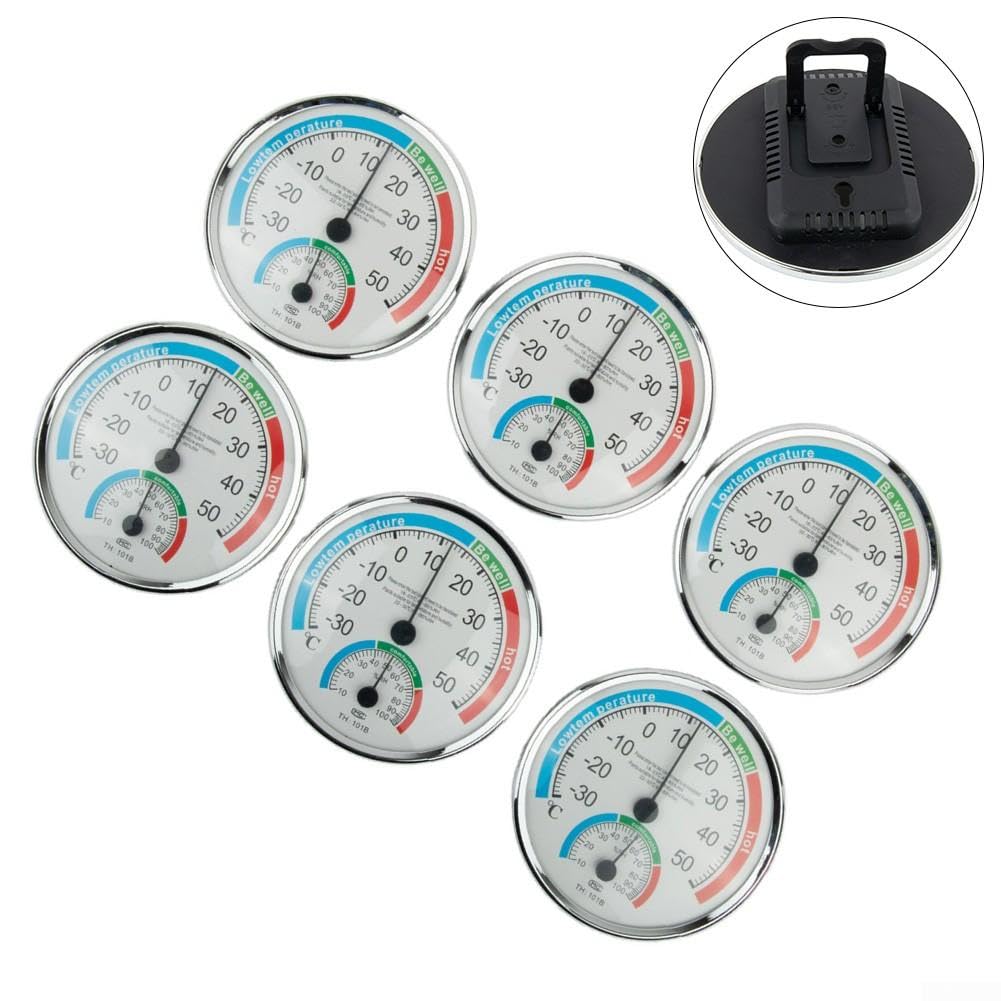 Higrómetro Termómetro Analógico Escala Confort(6pcs)