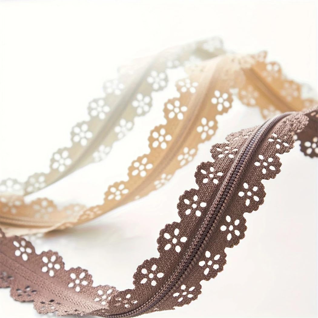 10 buste in nylon per cucito e cucito, 15-30 cm, chiusura lampo corta