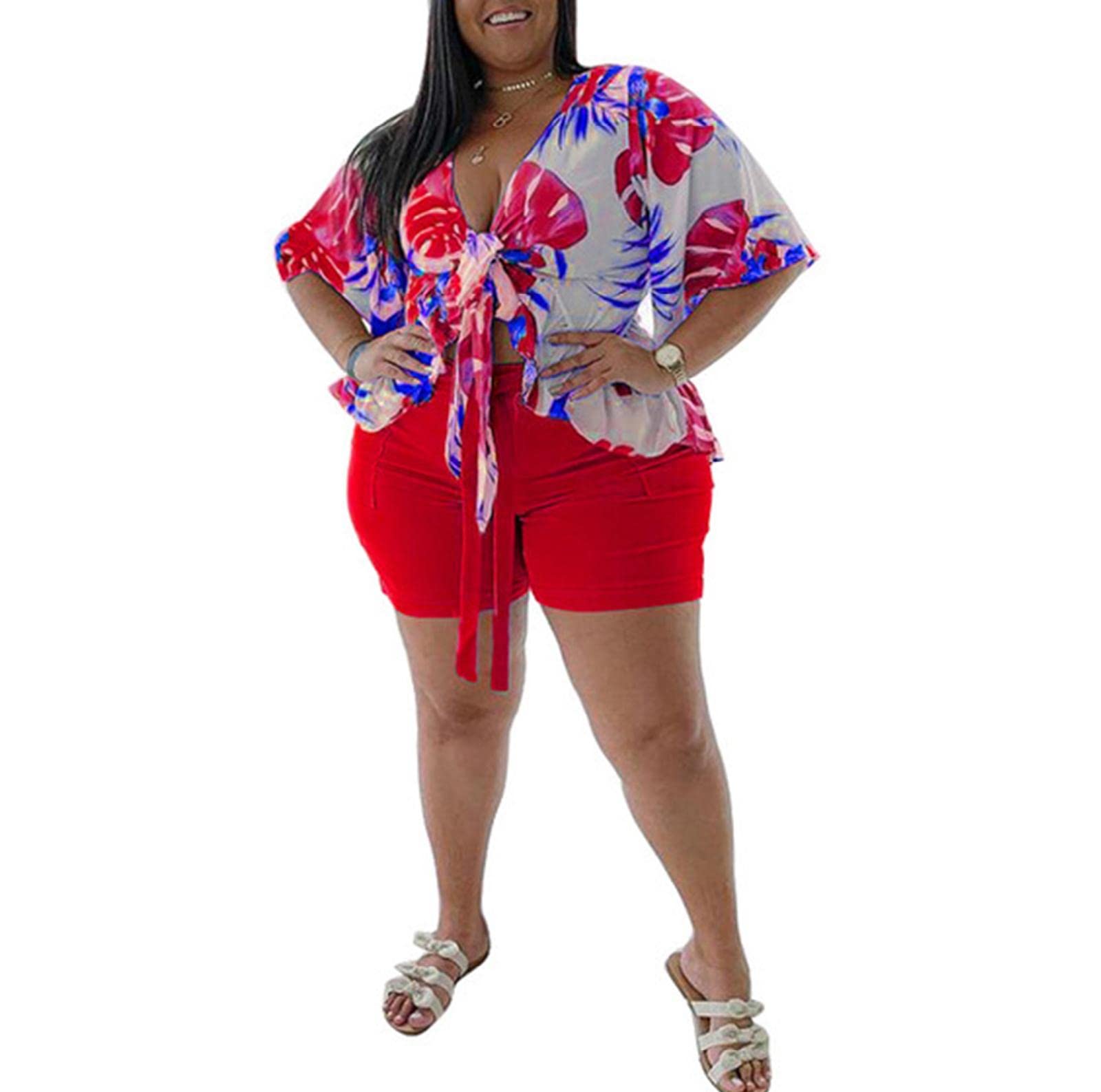 Women Piece Plus Size Outfits Sets Sweatsuit Long Sleeve