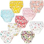 Heekcaa 9 Pack Potty Training Pants, Potty Training Underwear for Toddler Pants Reusable Nappies Knickers Girls (UK, Age, 3 Years, Regular, Pink)