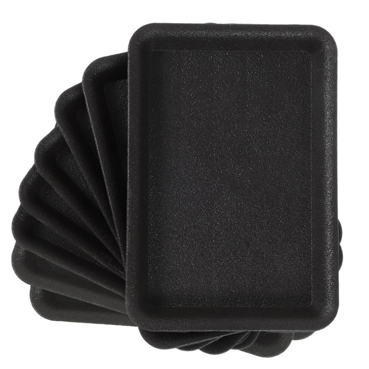 8piezas Bandeja para Macetas Rectangular de Plástico Bandejas para Plantas para Agua Platillos Reutilizables para Bonsái para Jardineras Uso Interiores y Exteriores
