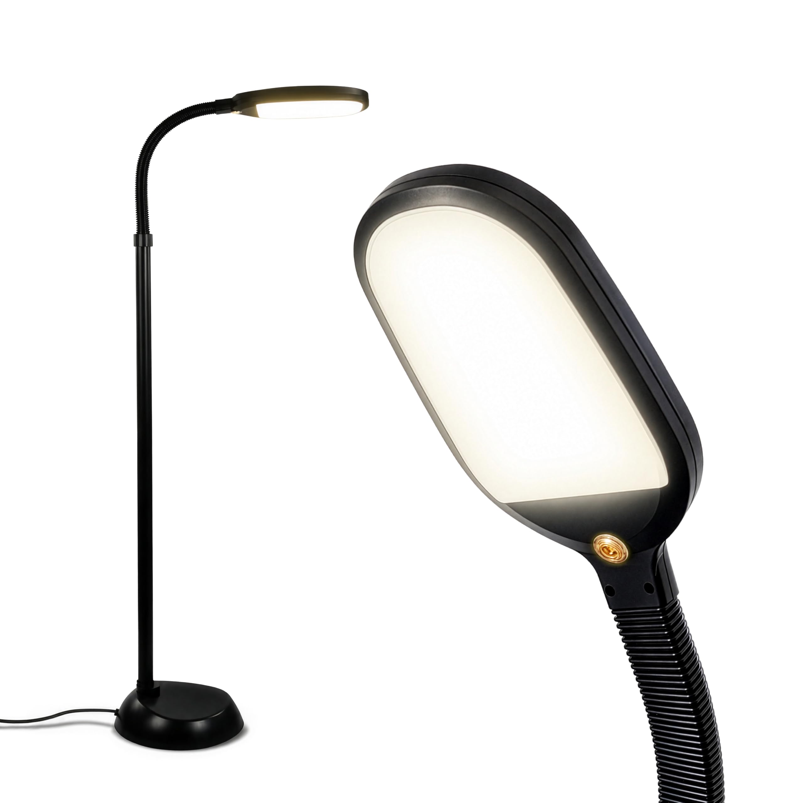 Brightech Litespan - Bright LED Floor Reading Lamp for Over Chair