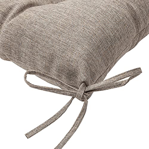 Image of QILLOWAY Indoor /Outdoor Square Seat Patio Cushion -Pack of 2,19-Inches (TAN /Grey)