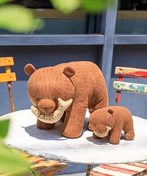 Amazon.co.jp: Bleu Bleuet ブルーブルーエ 木彫りクマ