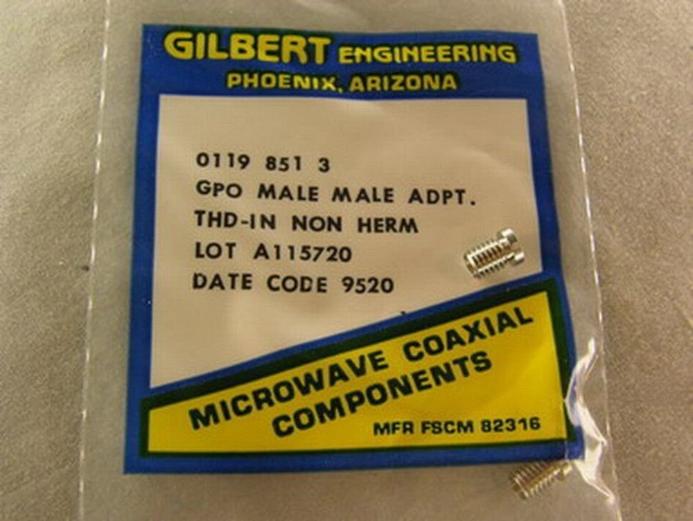 3 Gilbert 01198513 GPO ThreadIn Male to Male Adapter Industrial & Scientific