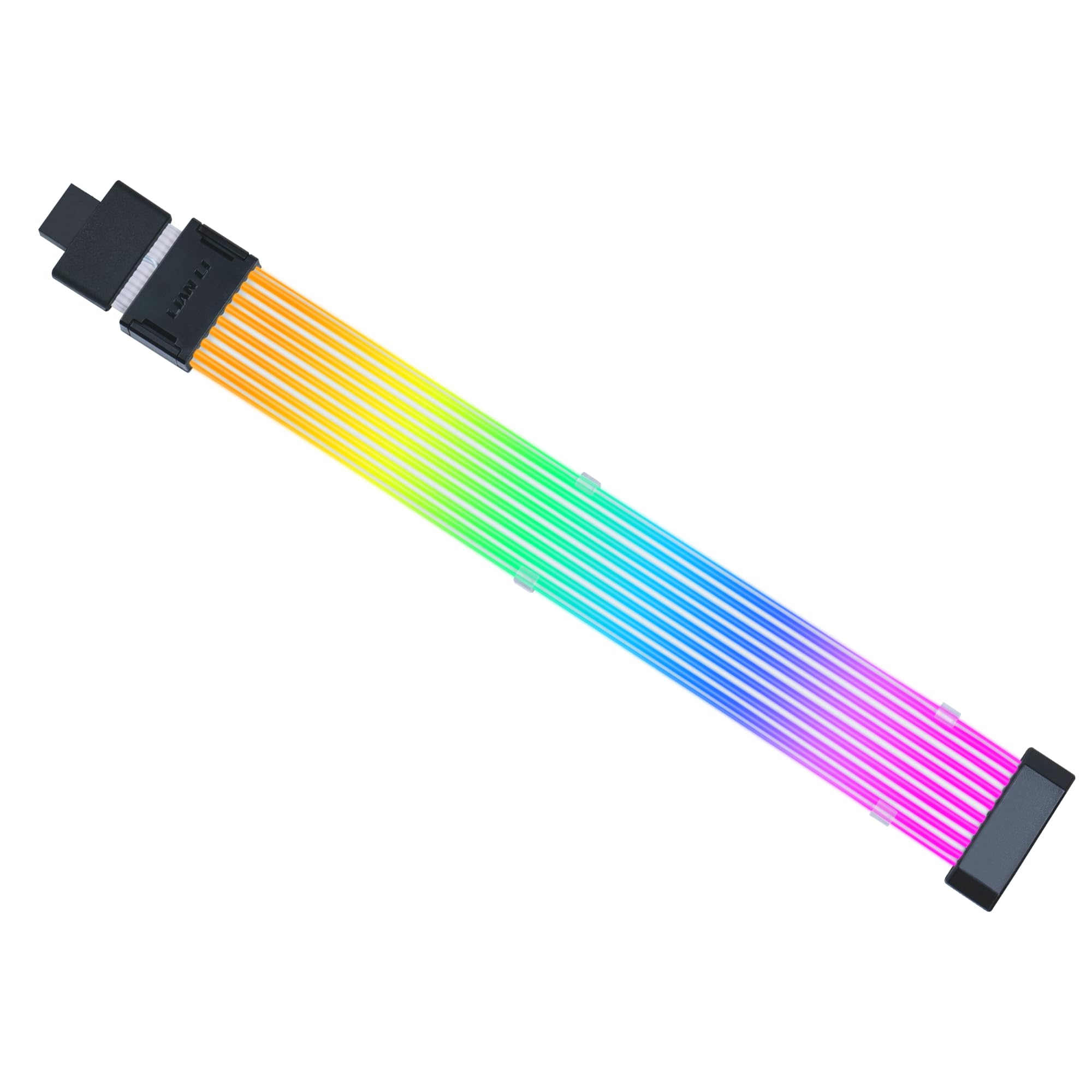 Lian Li Strimer Wireless 16 Pin (PW16-81W) - Addressable RGB Power Extension Cable - 2.4 GHz Wireless Control with 370mm; 14.56 Inch Length - Wireless Controller NOT Included & Required
