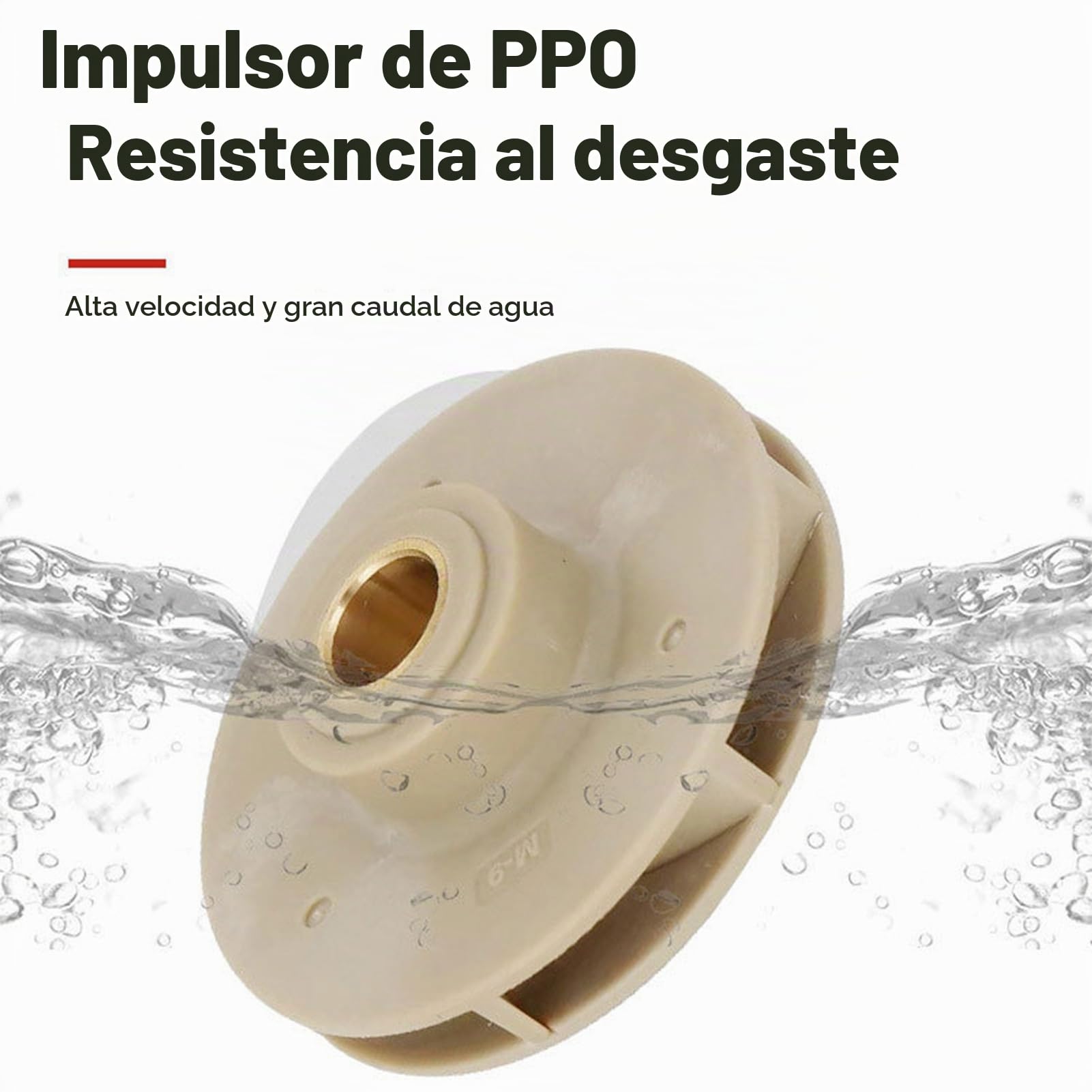 Bomba Elevadora de Presión de Agua Automática para Casa, 80 W de Baja Potencia y Presión Estable de 36,2 PSI, Interfaz NPT de 1/2 Pulgada, Diseño Seguro de bajo Voltaje (Enchufe europeo