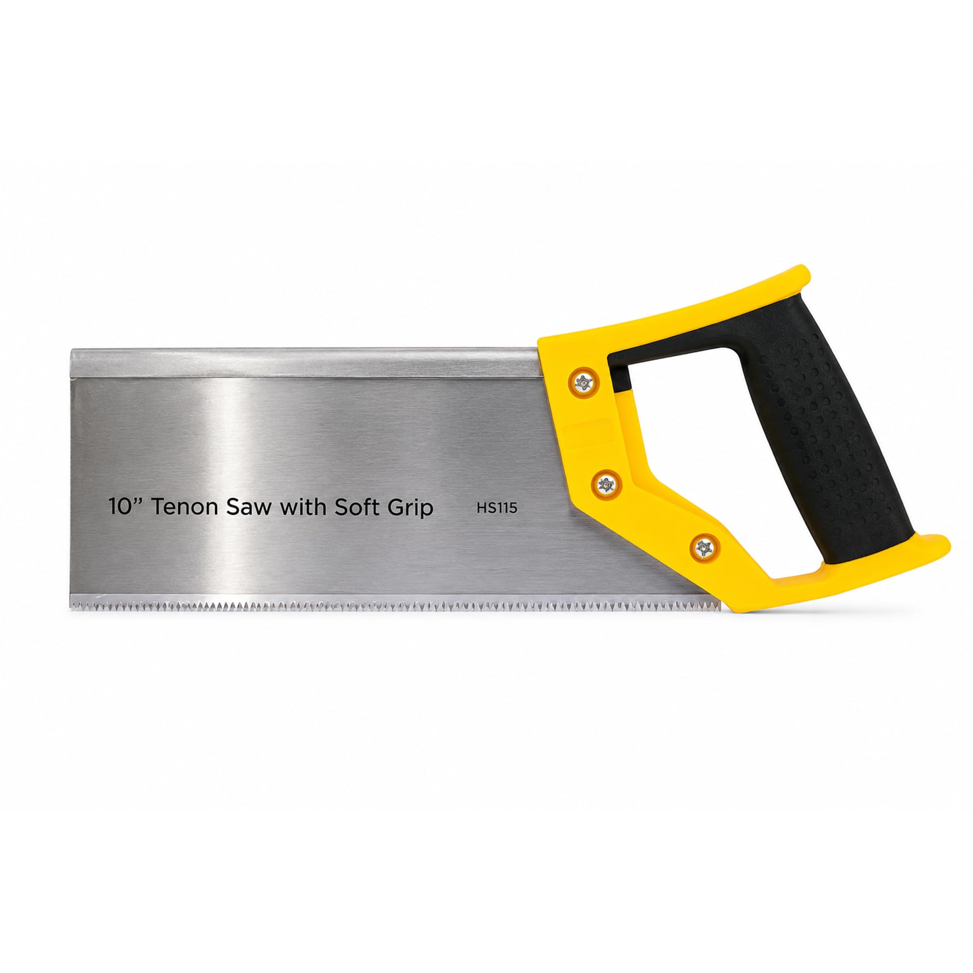 10” Tenon Saw with Soft Grip Handle & Blade Guard – Precision Ground Teeth Hand Saw for Woodworking & Fine Cutting